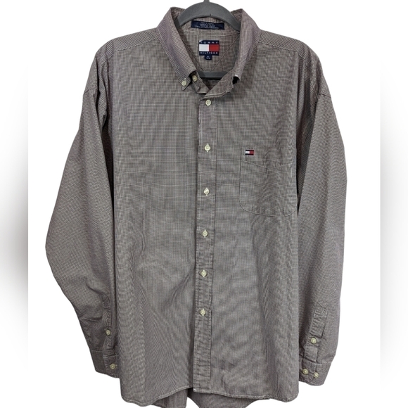 Tommy Hilfiger Vintage Plaid Button Down Sz XL - Picture 1 of 13
